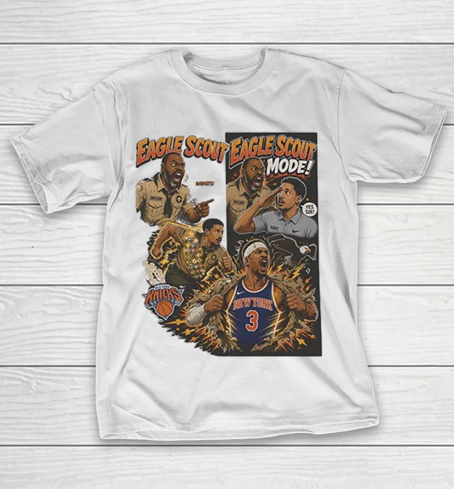 Josh Hart New York Knicks Eagle Scout Mode Uncle Bam Basketball Shirt Josh Hart New York Knicks Eagle Scout Mode Uncle Bam Basketball Shirt