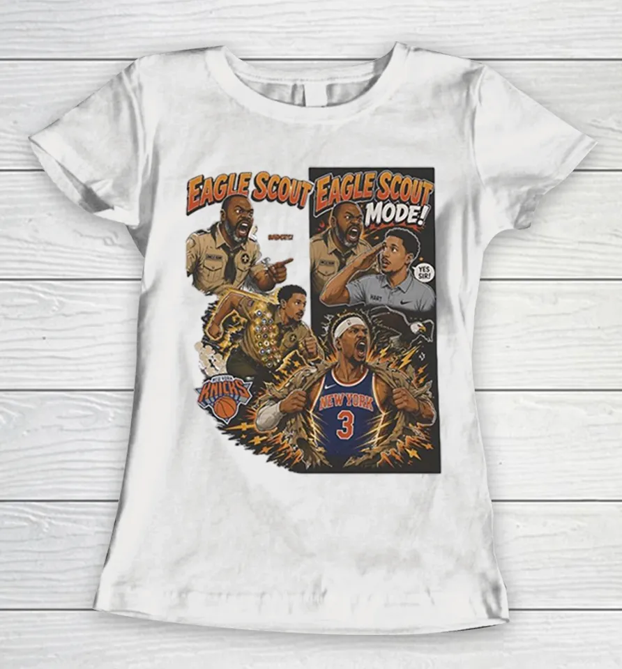 Josh Hart New York Knicks Eagle Scout Mode Uncle Bam Basketball Women T Shirt