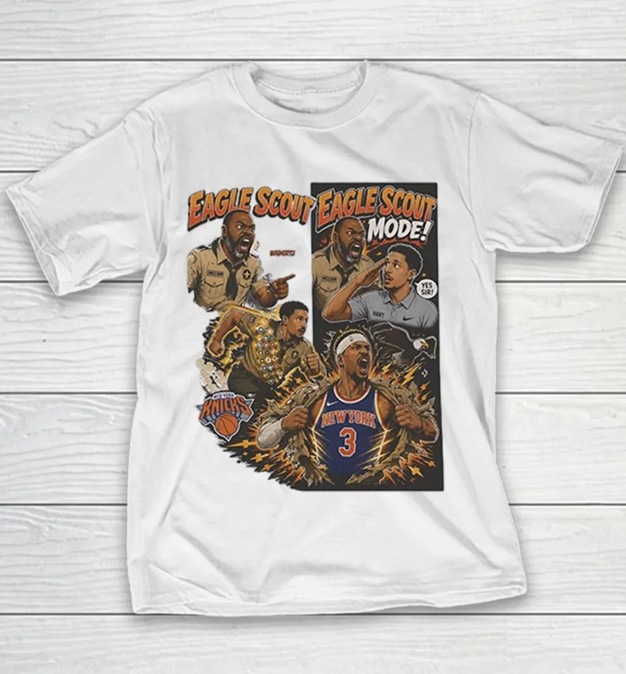 Josh Hart New York Knicks Eagle Scout Mode Uncle Bam Basketball Youth T Shirt