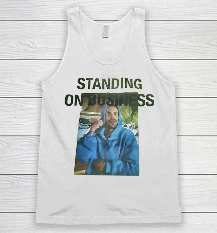 Justin Bieber standing on business Tank Top