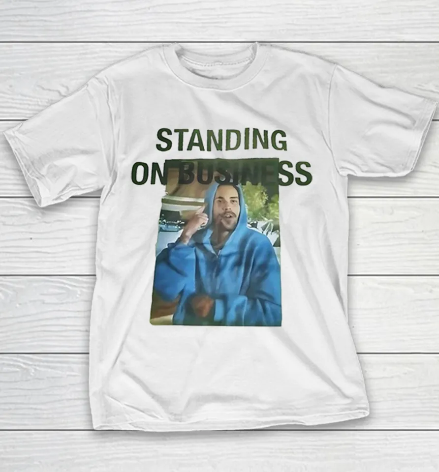 Justin Bieber standing on business Youth T Shirt