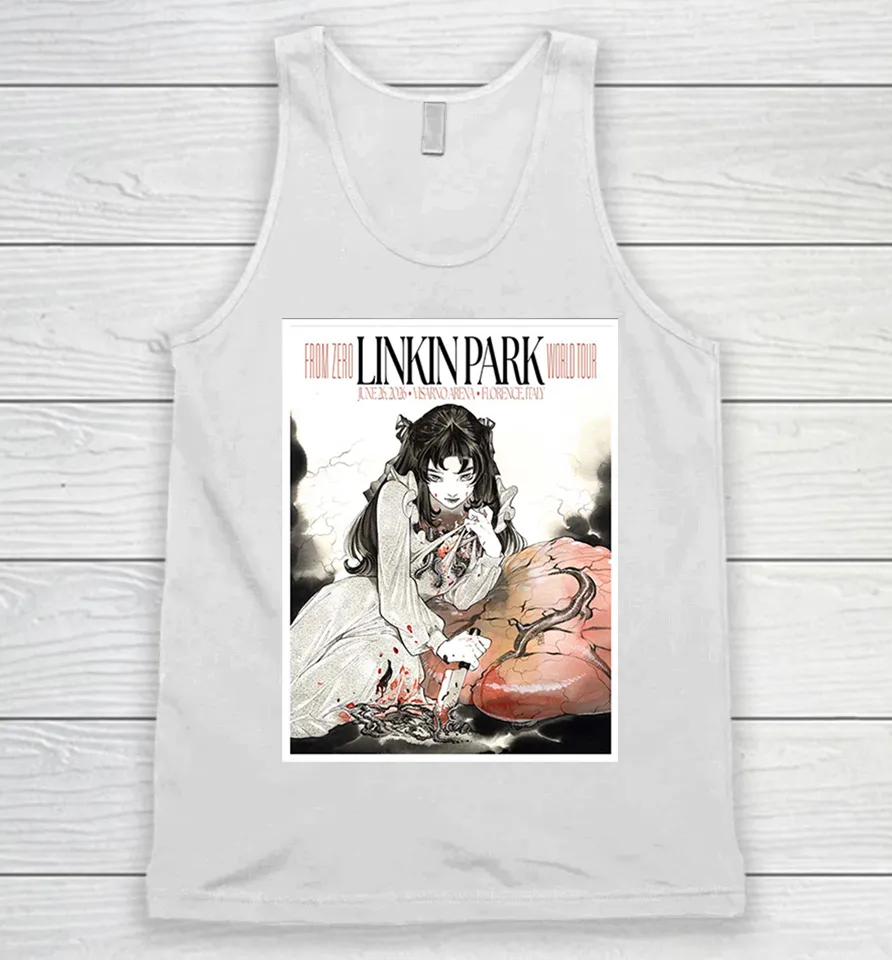 Linkin Park From Zero 2026 Tour Florence Italy At Visarno On June 26 2026 Tank Top