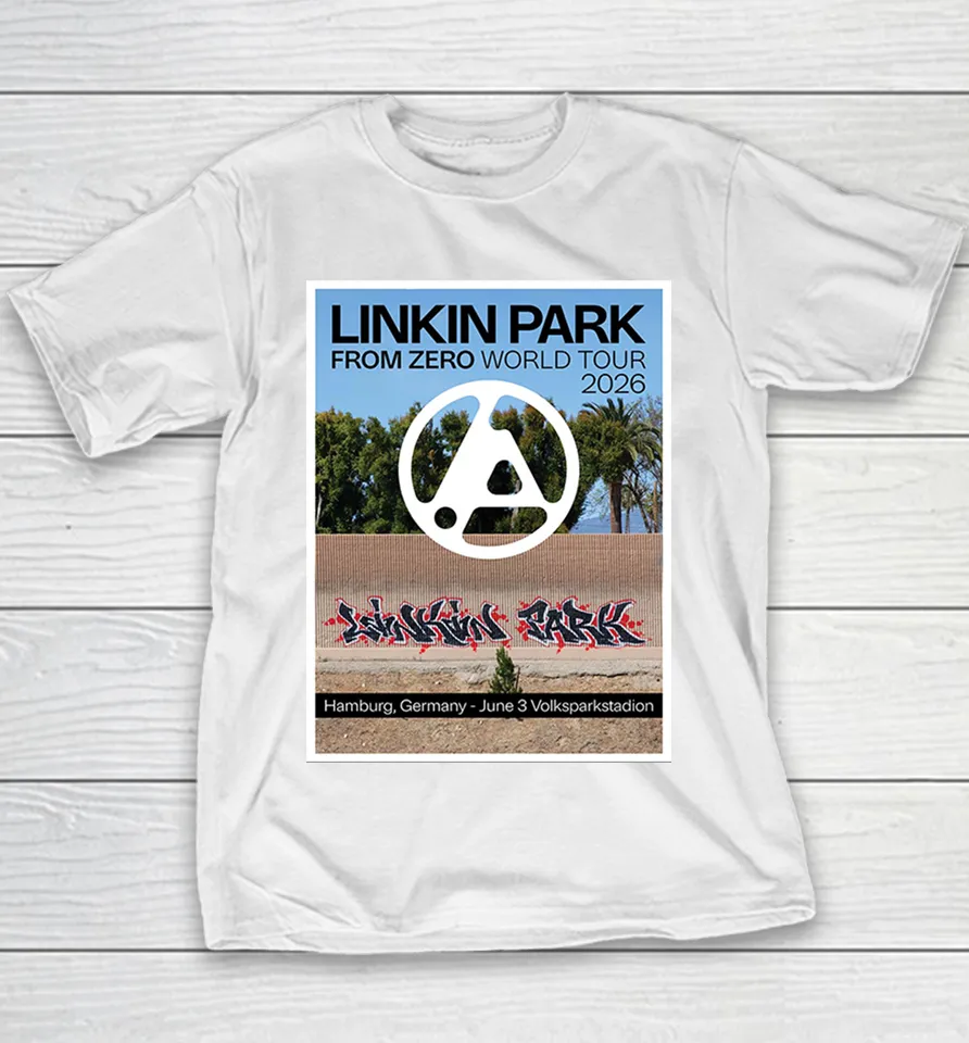 Linkin Park From Zero 2026 Tour Hamburg Germany Night 2 At Volksparkstadion On June 3 2026 Youth T Shirt
