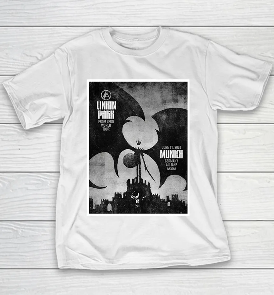Linkin Park From Zero 2026 Tour Munich Germany Night At Allianz Arena On June 11 2026 Youth T Shirt