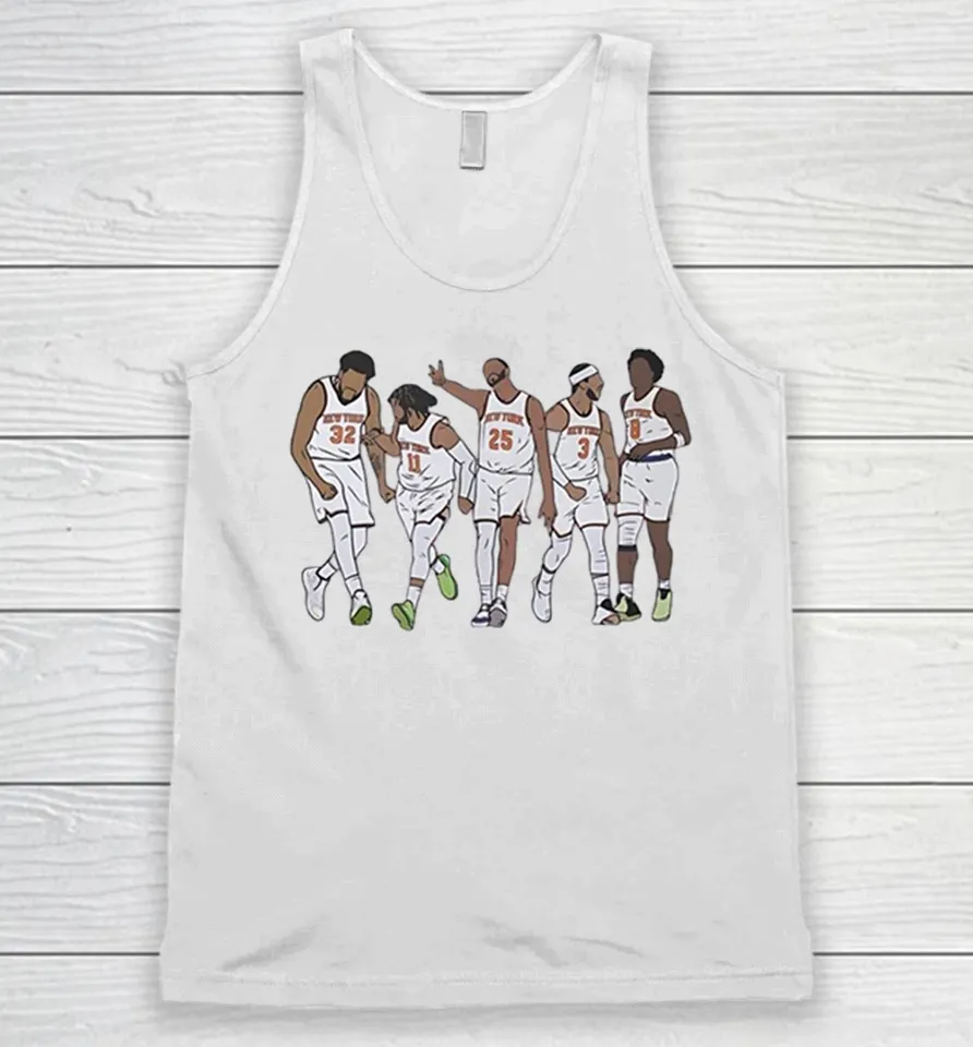 New York Knicks legends basketball Players Cartoon Tank Top