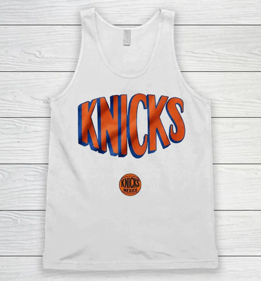 New York Knicks Mexico Logo Basketball Team Tank Top New York Knicks Mexico Logo Basketball Team Tank Top