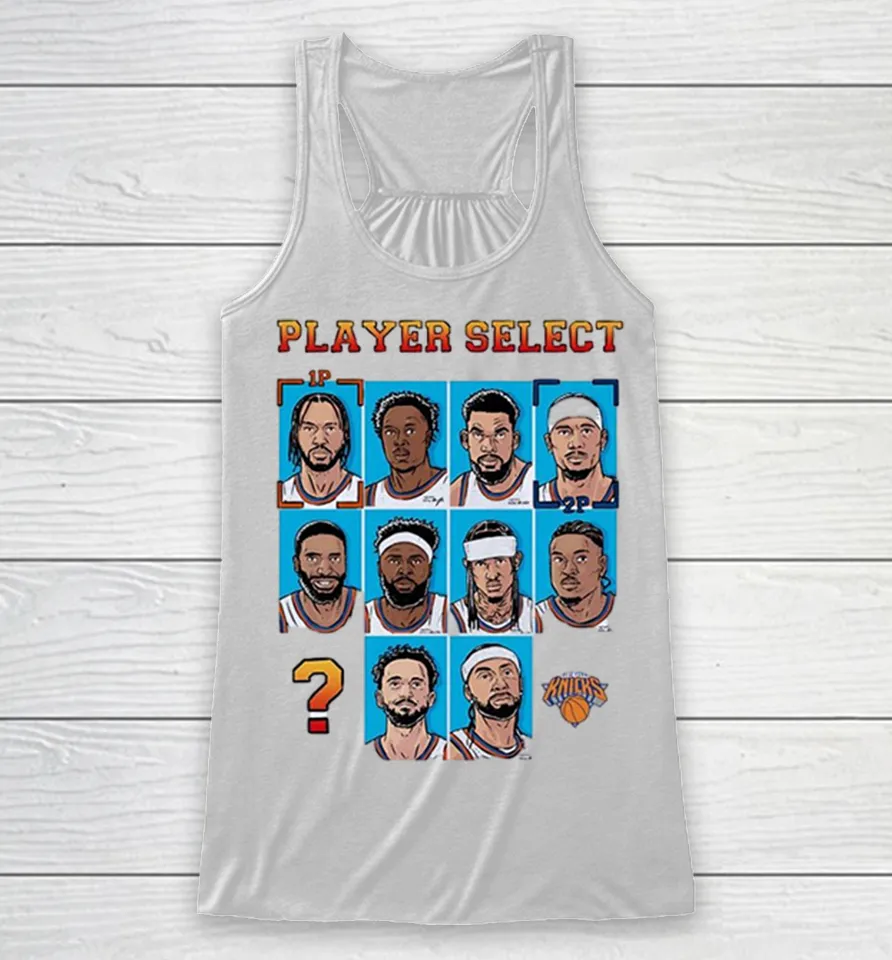 Player Select New York Knicks members Racerback Tank