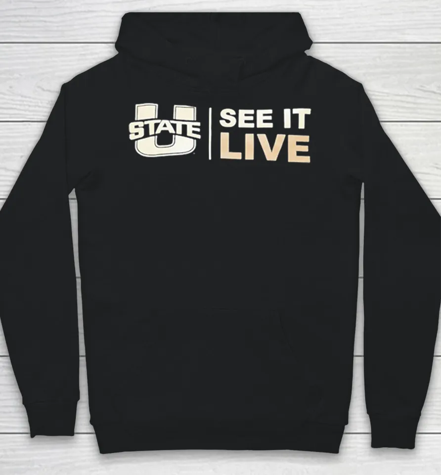 Utah State U logo See It Live Hoodie