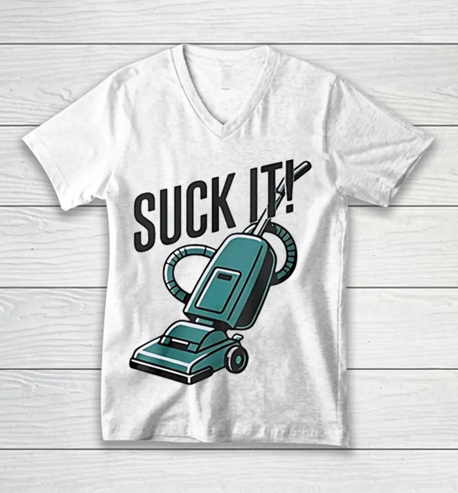 Vacuum Cleaner Suck It vintage V-Neck T Shirt